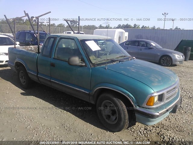 1GCCS19Z5S8103482 - 1995 CHEVROLET S TRUCK S10 GREEN photo 1