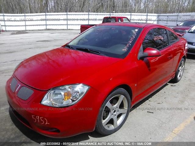 1G2AN18BX87223204 - 2008 PONTIAC G5 GT RED photo 2