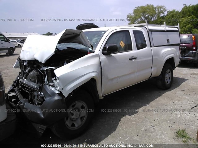 5TFRX5GN6GX063753 - 2016 TOYOTA TACOMA ACCESS CAB/SR/SR5 თეთრი ფოტო 2