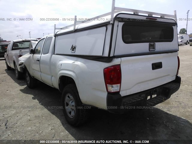 5TFRX5GN6GX063753 - 2016 TOYOTA TACOMA ACCESS CAB/SR/SR5 თეთრი ფოტო 3