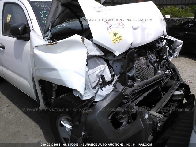 5TFRX5GN6GX063753 - 2016 TOYOTA TACOMA ACCESS CAB/SR/SR5 თეთრი ფოტო 6