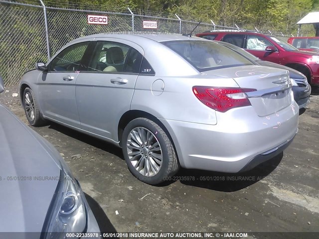 1C3CCBAB4CN248974 - 2012 CHRYSLER 200 LX SILVER photo 3