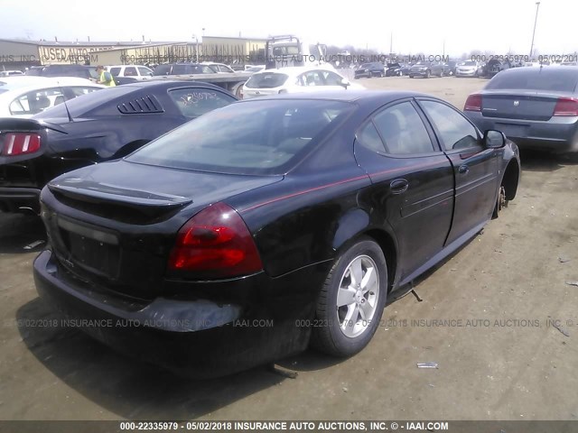 2G2WP552X81103718 - 2008 PONTIAC GRAND PRIX BLACK photo 4