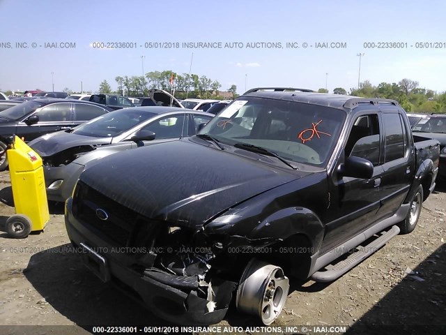 1FMZU67K34UA13471 - 2004 FORD EXPLORER SPORT TR  BLACK photo 2