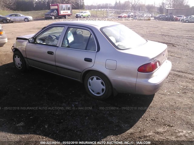 2T1BR12E4XC163313 - 1999 TOYOTA COROLLA VE/CE/LE BEIGE photo 3