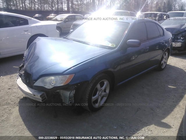 4S3BL626X97225051 - 2009 SUBARU LEGACY 2.5I LIMITED BLUE photo 2