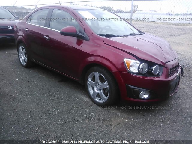 1G1JE5SH4C4231429 - 2012 CHEVROLET SONIC LTZ RED photo 1