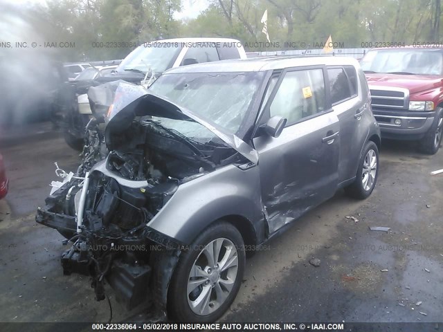 KNDJP3A54G7343844 - 2016 KIA SOUL + SILVER photo 2