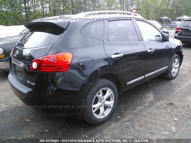 JN8AS5MV9BW671169 - 2011 NISSAN ROGUE S/SV/KROM BLACK photo 4