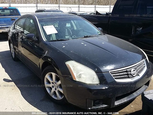 1N4BA41E77C841187 - 2007 NISSAN MAXIMA SE/SL BLACK photo 1