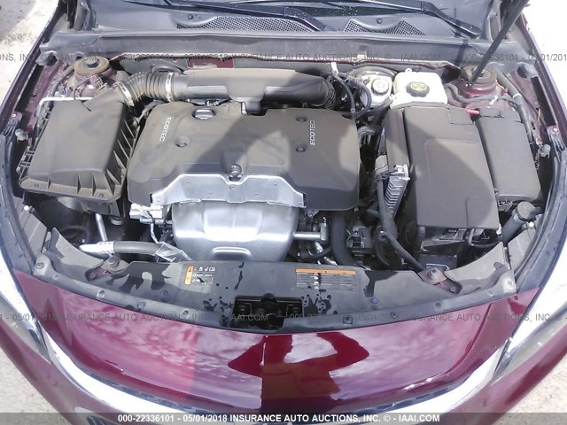 1G11C5SL8FF354993 - 2015 CHEVROLET MALIBU 1LT მუქწითელი ფოტო 10