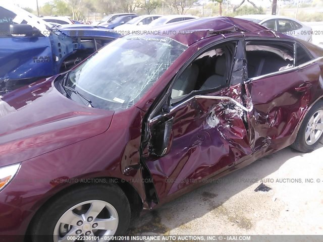 1G11C5SL8FF354993 - 2015 CHEVROLET MALIBU 1LT მუქწითელი ფოტო 6