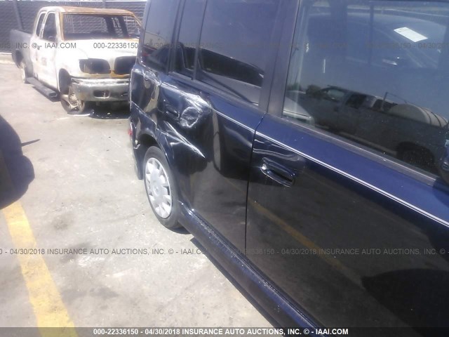 JTLKT334864092416 - 2006 TOYOTA SCION XB BLUE photo 6