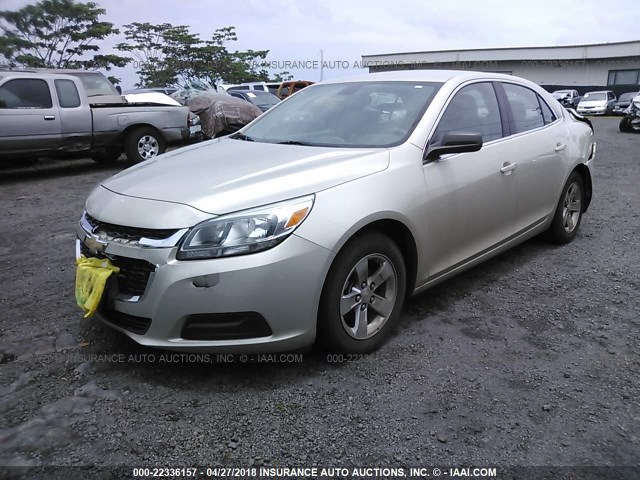 1G11A5SL7FF146979 - 2015 CHEVROLET MALIBU LS GOLD photo 2