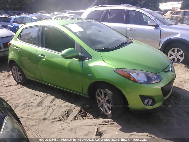 JM1DE1HZ3B0130367 - 2011 MAZDA MAZDA2 GREEN photo 1