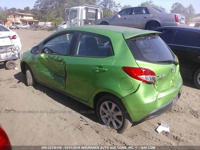 JM1DE1HZ3B0130367 - 2011 MAZDA MAZDA2 GREEN photo 3