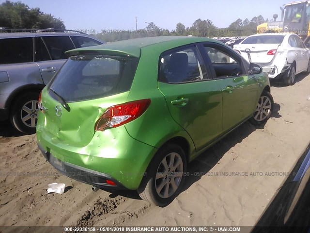 JM1DE1HZ3B0130367 - 2011 MAZDA MAZDA2 GREEN photo 4