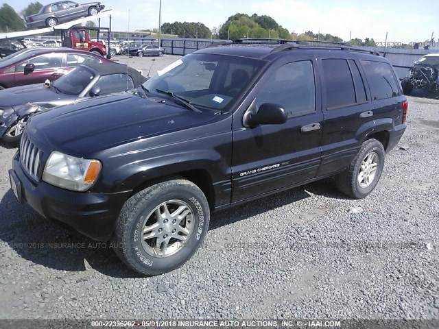 1J4GX48S54C179822 - 2004 JEEP GRAND CHEROKEE LAREDO/COLUMBIA/FREEDOM BLACK photo 2