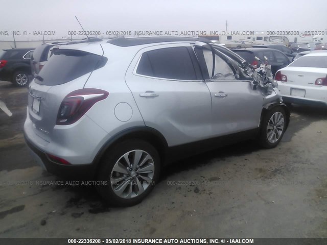 KL4CJASB1JB603215 - 2018 BUICK ENCORE PREFERRED Silber Foto 4