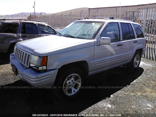1J4GZ78Y7VC701996 - 1997 JEEP GRAND CHEROKEE LIMITED/ORVIS GRAY photo 2