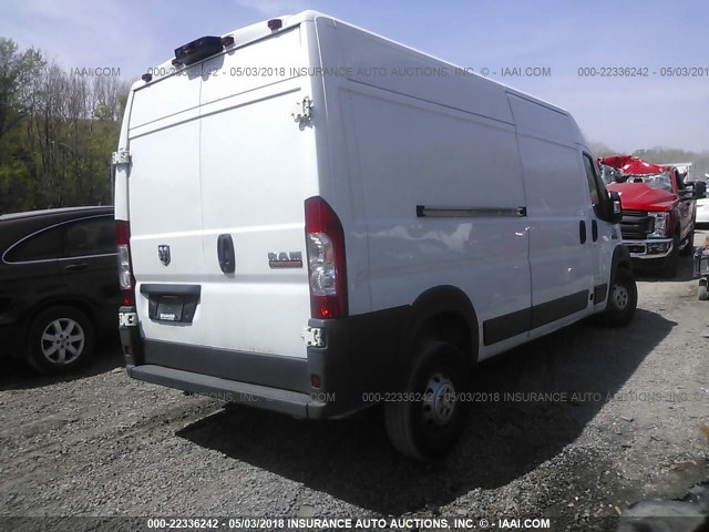 3C6TRVDG3FE510289 - 2015 RAM PROMASTER 2500 2500 HIGH WHITE photo 4