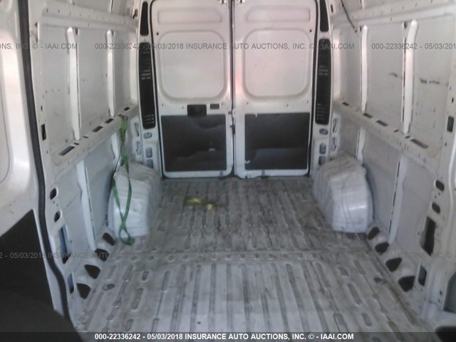 3C6TRVDG3FE510289 - 2015 RAM PROMASTER 2500 2500 HIGH WHITE photo 8