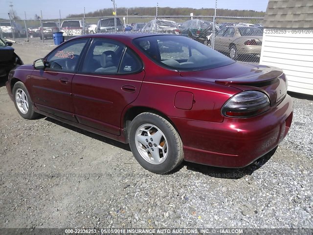 1G2WP52K11F116067 - 2001 PONTIAC GRAND PRIX GT MAROON photo 3