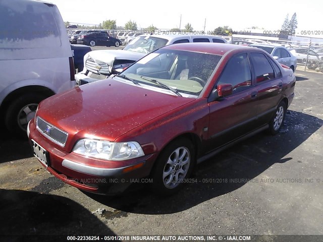 YV1VS29551F710773 - 2001 VOLVO S40 1.9T BURGUNDY photo 2