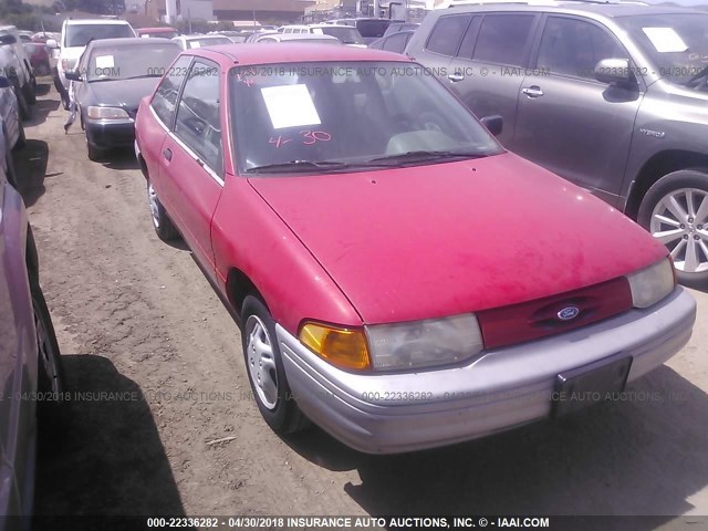 1FARP10J2RW129634 - 1994 FORD ESCORT RED photo 1