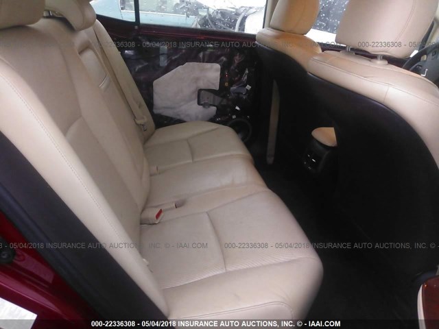 JTHBB1BA0A2025791 - 2010 LEXUS HS 250H RED photo 8