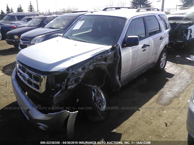 1FMCU0D77CKC17039 - 2012 FORD ESCAPE XLT SILVER photo 2