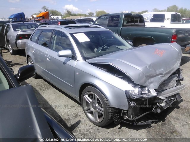 WAUKF68E35A422384 - 2005 AUDI A4 2.0T AVANT QUATTRO SILVER photo 1