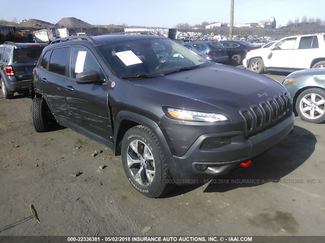 1C4PJMBS9GW187392 - 2016 JEEP CHEROKEE TRAILHAWK 灰色 照片 1