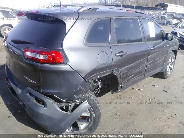 1C4PJMBS9GW187392 - 2016 JEEP CHEROKEE TRAILHAWK GRAY photo 6