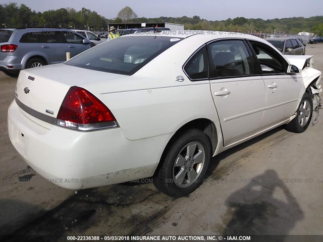 2G1WB58K079191838 - 2007 CHEVROLET IMPALA LS WHITE photo 4