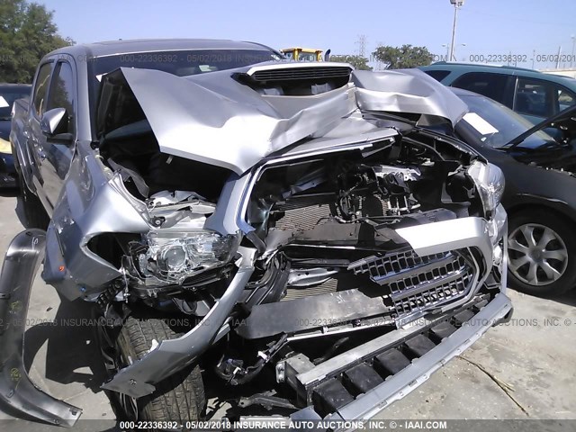 3TMAZ5CN1GM019100 - 2016 TOYOTA TACOMA DBL CAB/SR5/TRD SPORT/OR SILVER photo 6