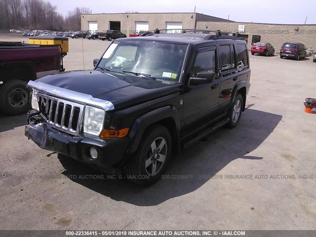 1J8HG48N48C142344 - 2008 JEEP COMMANDER SPORT BLACK photo 2