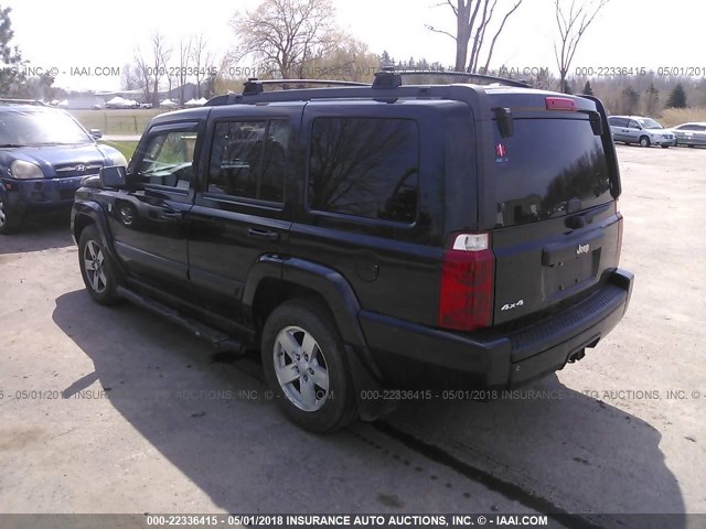 1J8HG48N48C142344 - 2008 JEEP COMMANDER SPORT BLACK photo 3