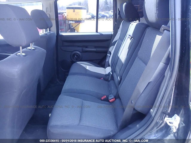 1J8HG48N48C142344 - 2008 JEEP COMMANDER SPORT Սև լուսանկար 8