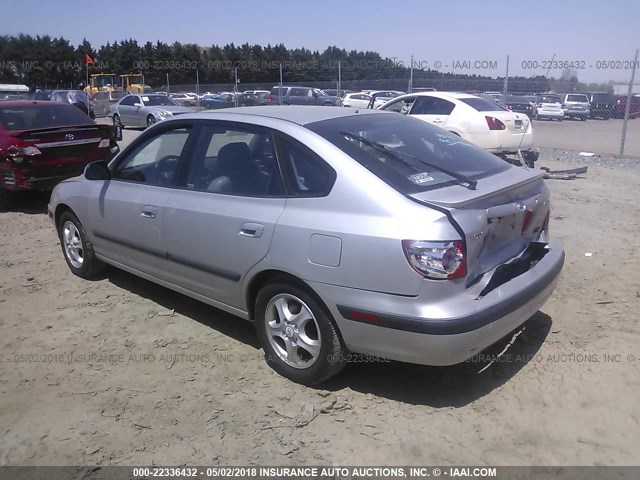 KMHDN56D26U203429 - 2006 HYUNDAI ELANTRA GLS/GT/LIMITED SILVER photo 3