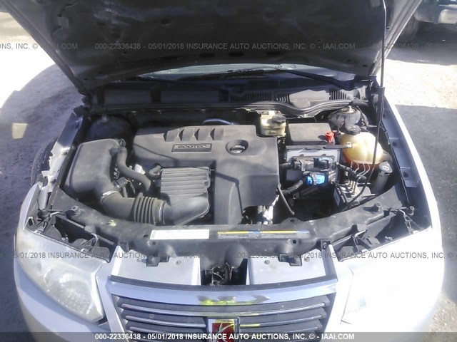 1G8AL55F16Z116523 - 2006 SATURN ION LEVEL 3 SILVER photo 10