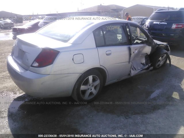 1G8AL55F16Z116523 - 2006 SATURN ION LEVEL 3 SILVER photo 4