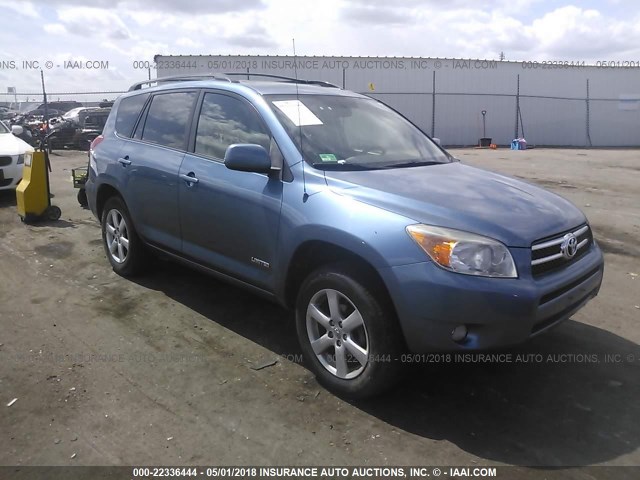 JTMBD31V385142950 - 2008 TOYOTA RAV4 LIMITED BLUE photo 1