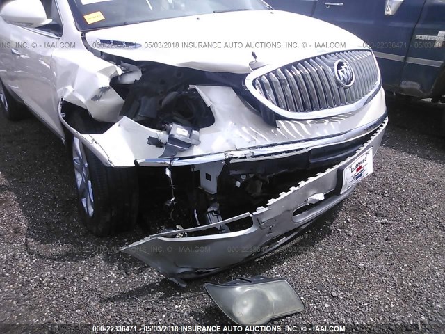 5GAER23D99J122631 - 2009 BUICK ENCLAVE CXL WHITE photo 6