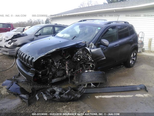 1C4PJMBS3GW253046 - 2016 JEEP CHEROKEE TRAILHAWK GRAY photo 2