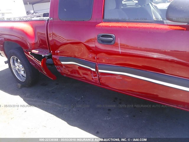 1GCEC19V85Z150085 - 2005 CHEVROLET SILVERADO C1500 RED photo 6