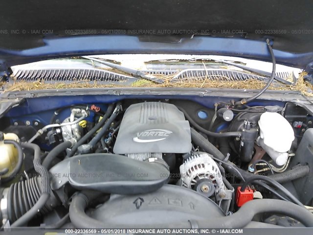 2GCEC19V441182698 - 2004 CHEVROLET SILVERADO C1500 BLUE photo 10