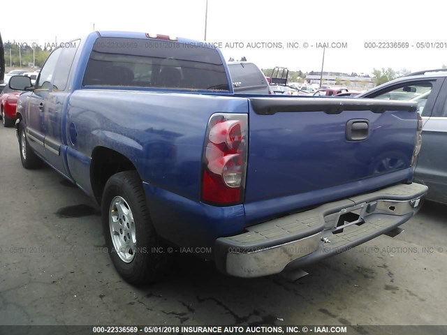 2GCEC19V441182698 - 2004 CHEVROLET SILVERADO C1500 BLUE photo 3