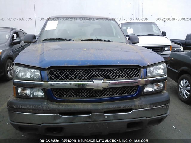 2GCEC19V441182698 - 2004 CHEVROLET SILVERADO C1500 BLUE photo 6