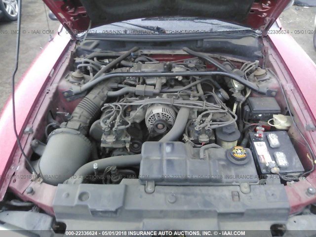 1FALP45X6VF121941 - 1997 FORD MUSTANG GT RED photo 10